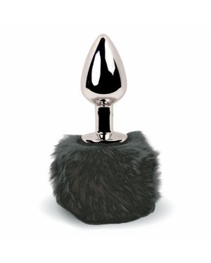 Анальна пробка FeelzToys - Bunny Tails Butt Plug Black