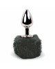 Анальна пробка FeelzToys - Bunny Tails Butt Plug Black Анальна пробка FeelzToys - Bunny Tails Butt Plug Black