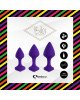 Набір силіконових анальних пробок FeelzToys - Bibi Butt Plug Set 3 pcs Purple
