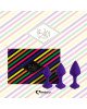 Набір силіконових анальних пробок FeelzToys - Bibi Butt Plug Set 3 pcs Purple