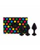 Набір силіконових анальних пробок FeelzToys - Bibi Butt Plug Set 3 pcs Black Набір силіконових анальних пробок FeelzToys - Bibi Butt Plug Set 3 pcs Black