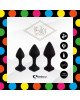 Набір силіконових анальних пробок FeelzToys - Bibi Butt Plug Set 3 pcs Black Набір силіконових анальних пробок FeelzToys - Bibi Butt Plug Set 3 pcs Black