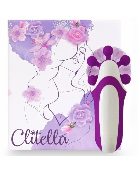 Стимулятор з імітацією оральних ласк FeelzToys - Clitella Oral Clitoral Stimulator Purple Стимулятор з імітацією оральних ласк FeelzToys - Clitella Oral Clitoral Stimulator Purple
