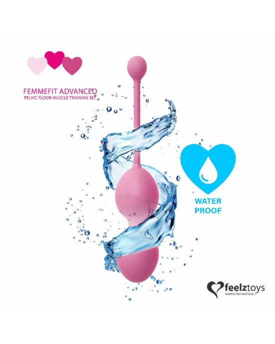 Набір вагінальних кульок для просунутих FeelzToys - FemmeFit Advanced Pelvic Muscle Training Set Набір вагінальних кульок для просунутих FeelzToys - FemmeFit Advanced Pelvic Muscle Training Set
