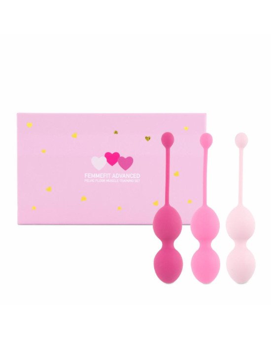 Набір вагінальних кульок для просунутих FeelzToys - FemmeFit Advanced Pelvic Muscle Training Set Набір вагінальних кульок для просунутих FeelzToys - FemmeFit Advanced Pelvic Muscle Training Set