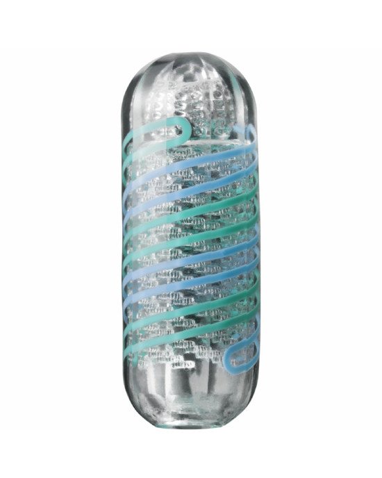 Мастурбатор Tenga Spinner 04 Pixel Cool Edition з пружною стимулювальною спіраллю всередині Мастурбатор Tenga Spinner 04 Pixel Cool Edition з пружною стимулювальною спіраллю всередині