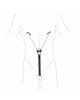 Затискачі для сосків з фіксацією на мошонці Nipple Clamps for Men, Еко шкіра Затискачі для сосків з фіксацією на мошонці Nipple Clamps for Men, Еко шкіра