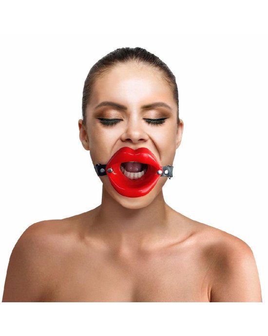 Кляп розширювач в формі губ Art of Sex - Gag Lips, натуральна шкіра Кляп розширювач в формі губ Art of Sex - Gag Lips, натуральна шкіра