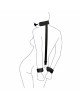 Кляп з пластиковою кулею та наручниками Art of Sex - Handcuffed Gag чорний Кляп з пластиковою кулею та наручниками Art of Sex - Handcuffed Gag чорний