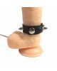 Кільце для пеніса Penis Ring із шипами та повідцем, натуральна шкіра Кільце для пеніса Penis Ring із шипами та повідцем, натуральна шкіра