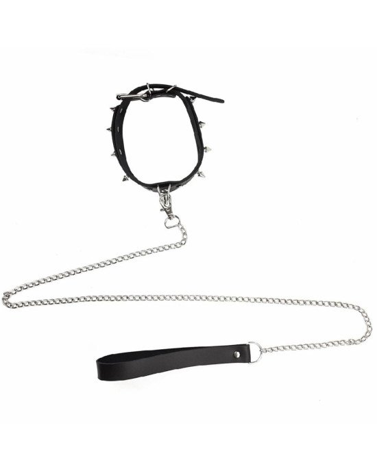 Нашийник з шипами та повідцем Art of Sex - Collar Spikes and Leash Нашийник з шипами та повідцем Art of Sex - Collar Spikes and Leash