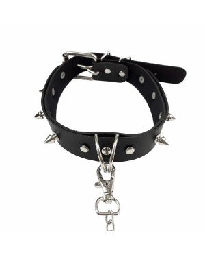 Нашийник з шипами та повідцем Art of Sex - Collar Spikes and Leash Нашийник з шипами та повідцем Art of Sex - Collar Spikes and Leash