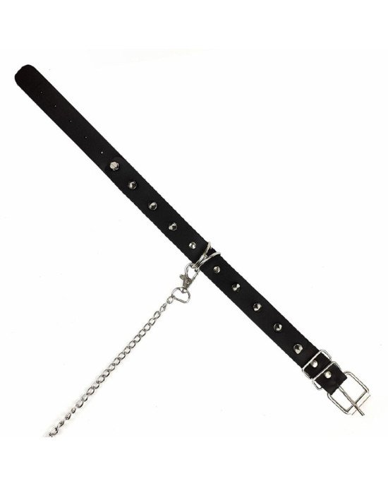Нашийник з шипами та повідцем Art of Sex - Collar Spikes and Leash Нашийник з шипами та повідцем Art of Sex - Collar Spikes and Leash