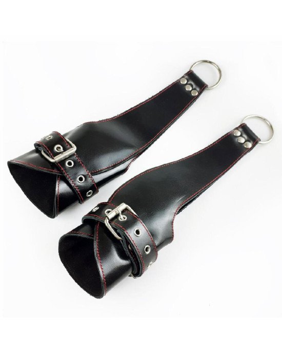 Поручи для підвісу Fetish Hand Cuffs For Suspension із натуральної шкіри Поручи для підвісу Fetish Hand Cuffs For Suspension із натуральної шкіри