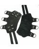 Поножі манжети для подвіса за ноги Leg Cuffs, натуральна шкіра, колір чорний Поножі манжети для подвіса за ноги Leg Cuffs, натуральна шкіра, колір чорний