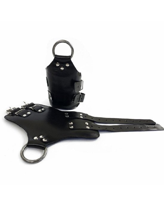 Манжети для підвісу за руки Kinky Hand Cuffs For Suspension з натуральної шкіри, колір чорний Манжети для підвісу за руки Kinky Hand Cuffs For Suspension з натуральної шкіри, колір чорний