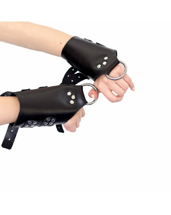 Манжети для підвісу за руки Kinky Hand Cuffs For Suspension з натуральної шкіри, колір чорний Манжети для підвісу за руки Kinky Hand Cuffs For Suspension з натуральної шкіри, колір чорний