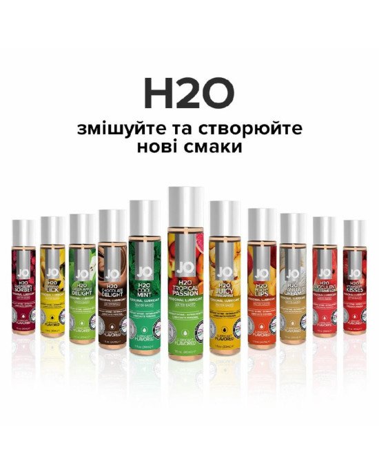 Змазка на водній основі System JO H2O — Tropical Passion (60 мл) без цукру, рослинний гліцерин Змазка на водній основі System JO H2O — Tropical Passion (60 мл) без цукру, рослинний гліцерин
