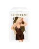 Міні-сукня з мереживним ліфом та стрінгами Penthouse - Bedtime Story Black L/XL Міні-сукня з мереживним ліфом та стрінгами Penthouse - Bedtime Story Black L/XL