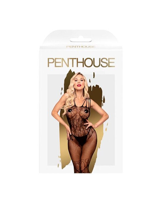 Бодістокінг з доступом до попки Penthouse - Dirty mind black XL Бодістокінг з доступом до попки Penthouse - Dirty mind black XL