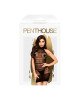 Міні-сукня сітка з горлом Penthouse - Epic Night Black XL Міні-сукня сітка з горлом Penthouse - Epic Night Black XL