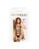 Бодістокінг з фрактальним візерунком та імітацією панчох Penthouse - Fatal Look Black XL Бодістокінг з фрактальним візерунком та імітацією панчох Penthouse - Fatal Look Black XL