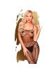 Бодістокінг з панчохами та геометричним малюнком Penthouse - Firecracker Black XL