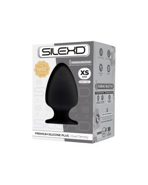 Анальна пробка SilexD (Model 1 size XS) двошарова, силікон + Silexpan, діаметр 4,5 см