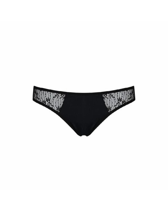 Трусики-сліпи з мереживною сіточкою Dina Thong black S/M - Passion Трусики-сліпи з мереживною сіточкою Dina Thong black S/M - Passion