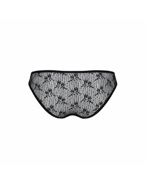 Трусики-сліпи з мереживною сіточкою Dina Thong black S/M - Passion