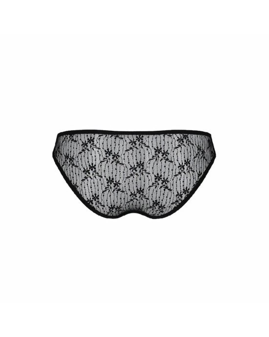 Трусики-сліпи з мереживною сіточкою Dina Thong black S/M - Passion Трусики-сліпи з мереживною сіточкою Dina Thong black S/M - Passion