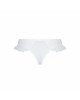 Трусики в горошок, з рюшами та шнурівкою Fatin Thong white L/XL - Passion