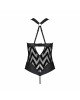Сітчастий боді з халтером та ритмічним малюнком Hima Body black L/XL - Passion Сітчастий боді з халтером та ритмічним малюнком Hima Body black L/XL - Passion