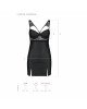 Бебі-дол з еко-шкіри та мережива Loona Chemise black XXL/XXXL - Passion