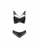 Комплект з еко-шкіри та мережива Loona Set black XXL/XXXL - Passion, бра і трусики Комплект з еко-шкіри та мережива Loona Set black XXL/XXXL - Passion, бра і трусики