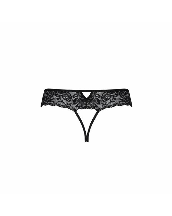 Мереживні стрінги з доступом Senia Thong black L/XL - Passion Мереживні стрінги з доступом Senia Thong black L/XL - Passion