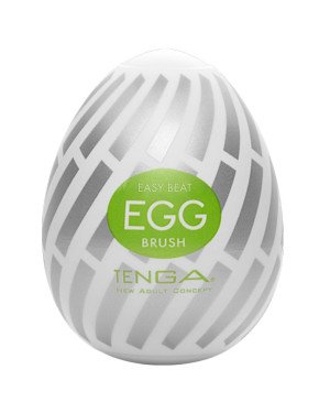 Мастурбатор-яйце Tenga Egg Brush з рельєфом у вигляді великої щетини