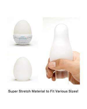 Мастурбатор-яйце Tenga Egg Sphere з багаторівневим рельєфом Мастурбатор-яйце Tenga Egg Sphere з багаторівневим рельєфом
