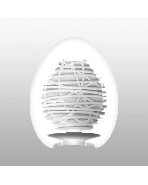 Мастурбатор-яйце Tenga Egg Silky II з рельєфом у вигляді павутини Мастурбатор-яйце Tenga Egg Silky II з рельєфом у вигляді павутини
