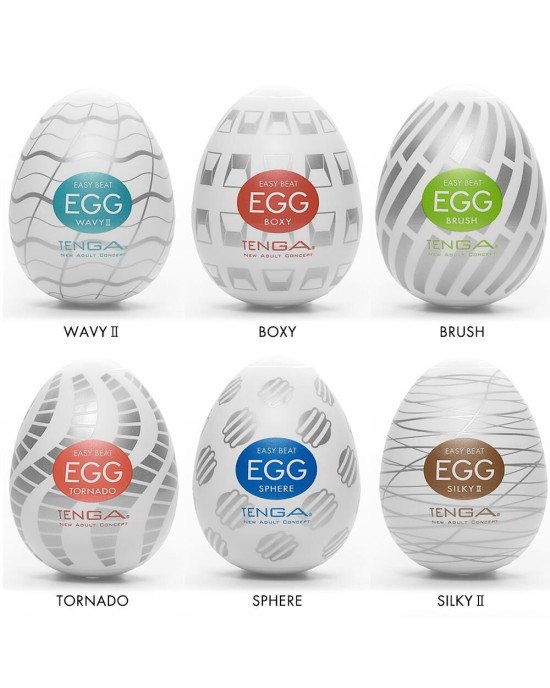 Набір яєць-мастурбаторів Tenga Egg New Standard Pack (6 яєць) Набір яєць-мастурбаторів Tenga Egg New Standard Pack (6 яєць)