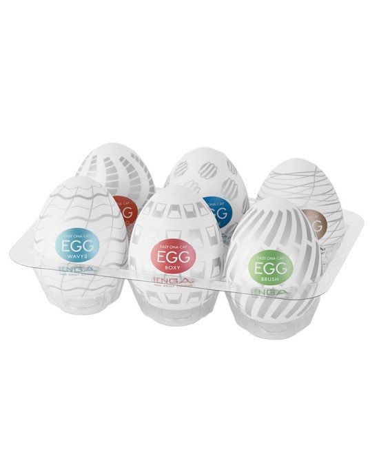 Набір яєць-мастурбаторів Tenga Egg New Standard Pack (6 яєць) Набір яєць-мастурбаторів Tenga Egg New Standard Pack (6 яєць)