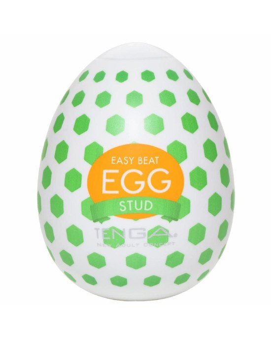 Мастурбатор-яйце Tenga Egg Stud із шестикутними виступами Мастурбатор-яйце Tenga Egg Stud із шестикутними виступами