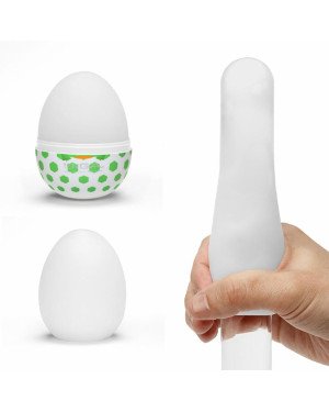 Мастурбатор-яйце Tenga Egg Stud із шестикутними виступами Мастурбатор-яйце Tenga Egg Stud із шестикутними виступами