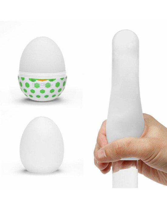 Мастурбатор-яйце Tenga Egg Stud із шестикутними виступами Мастурбатор-яйце Tenga Egg Stud із шестикутними виступами