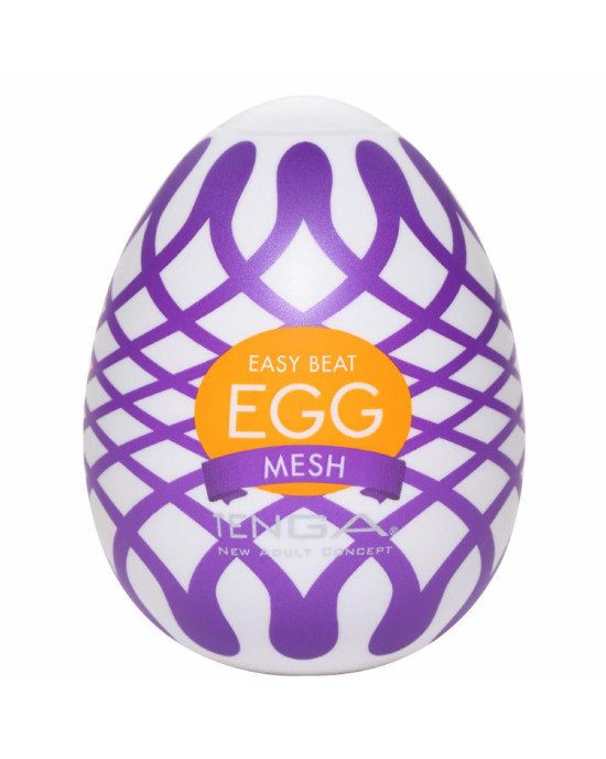 Мастурбатор-яйце Tenga Egg Mesh із сітчастим рельєфом Мастурбатор-яйце Tenga Egg Mesh із сітчастим рельєфом