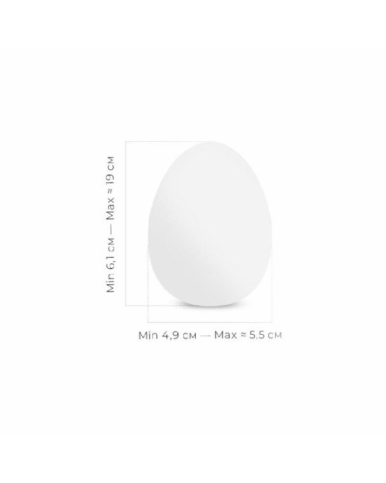 Мастурбатор-яйце Tenga Egg Tube, рельєф з поздовжніми лініями Мастурбатор-яйце Tenga Egg Tube, рельєф з поздовжніми лініями