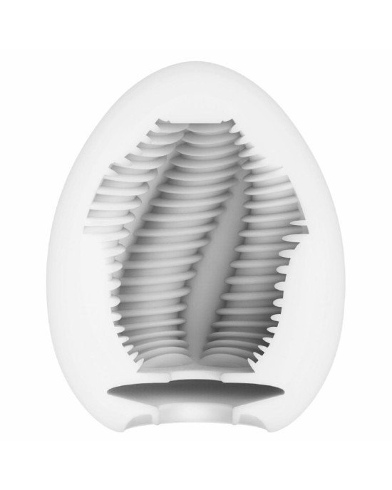 Мастурбатор-яйце Tenga Egg Tube, рельєф з поздовжніми лініями Мастурбатор-яйце Tenga Egg Tube, рельєф з поздовжніми лініями