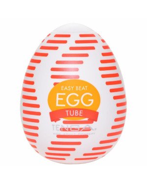 Мастурбатор-яйце Tenga Egg Tube, рельєф з поздовжніми лініями