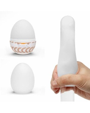 Мастурбатор-яйце Tenga Egg Ring з асиметричним рельєфом Мастурбатор-яйце Tenga Egg Ring з асиметричним рельєфом