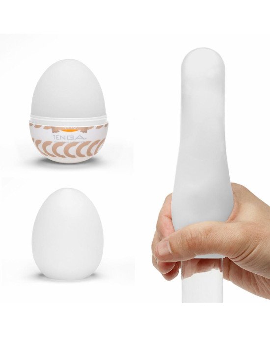 Мастурбатор-яйце Tenga Egg Ring з асиметричним рельєфом Мастурбатор-яйце Tenga Egg Ring з асиметричним рельєфом